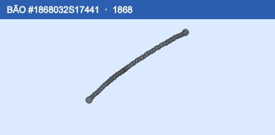 Quỹ đạo di chuyển của BÃO #1868032S17441 (1868)