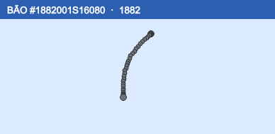 Quỹ đạo di chuyển của BÃO #1882001S16080 (1882)