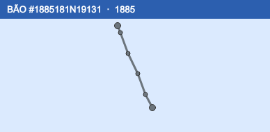 Quỹ đạo di chuyển của BÃO #1885181N19131 (1885)