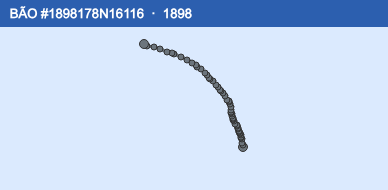 Quỹ đạo di chuyển của BÃO #1898178N16116 (1898)