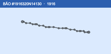 Quỹ đạo di chuyển của BÃO #1916320N14130 (1916)
