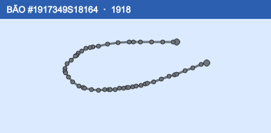 Quỹ đạo di chuyển của BÃO #1917349S18164 (1918)