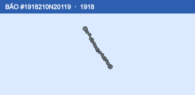 Quỹ đạo di chuyển của BÃO #1918210N20119 (1918)