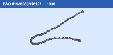 Quỹ đạo di chuyển của BÃO #1936282N16127 (1936)