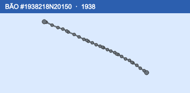 Quỹ đạo di chuyển của BÃO #1938218N20150 (1938)