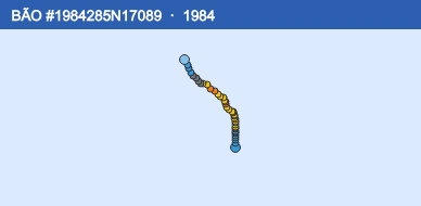 Quỹ đạo di chuyển của BÃO #1984285N17089 (1984)
