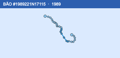 Quỹ đạo di chuyển của BÃO #1989221N17115 (1989)