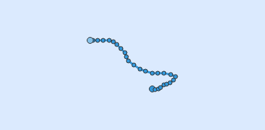 Quỹ đạo di chuyển của AL08 (1990)