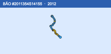 Quỹ đạo di chuyển của BÃO #2011354S14155 (2012)