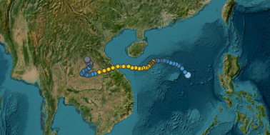 Quỹ đạo di chuyển của SONCA (2017)