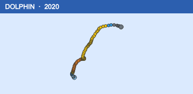 Quỹ đạo di chuyển của DOLPHIN (2020)