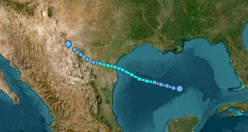 Quỹ đạo di chuyển của HAROLD (2023)