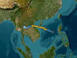 Quỹ đạo di chuyển của NONGFA (2025)