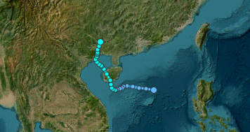 Quỹ đạo di chuyển của MAYSAK (2026)